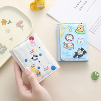 Dompet Magnetik Kecil Lucu Bermotif Permen untuk Wanita, Bahan PU, Portabel, Cocok untuk Penggunaan Sehari-hari