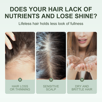 Huile pour cheveux et cuir chevelu à l'eau de riz, au romarin, au ricin, à la graine de batana, à la menthe poivrée, à l'huile de chebe, à la biotine, anti-casse, protectrice contre la chaleur