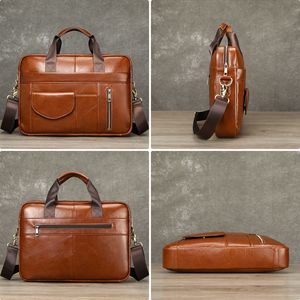 Maletín de Oficina para Hombre de Cuero PU de Alta Calidad, Bolso para Portátil, Clásico, Ecológico, Impermeable y Multifuncional - Product Image 5
