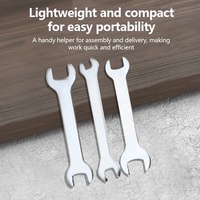 Set Kunci Pas Dua Sisi Leighly Open End, Baja A3 Ultra Tipis, Metrik, DIY, OEM Diterima, Alat Tangan untuk Baut dan Mur Hex, 150lb-ft