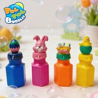 Bouteille à bulles hexagonale créative pour enfants, contenant à 6 faces avec baguette, pour cadeaux de fête de Pâques, vente en gros