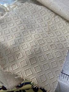 Tissage Jacquard à grille carrée naturelle Tissu <span class=keywords><strong>en</strong></span> coton jute Tissu <span class=keywords><strong>en</strong></span> lin de <span class=keywords><strong>chanvre</strong></span> métallique occultant extensible pour la maison Textile Canapé pour sacs - Product Image 6