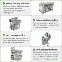 Fournisseur de ligne de production industrielle automatique pour le traitement et le revêtement d'arachides, de noix grillées et de toffee épicé