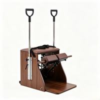 MZMM Ensemble complet 5 pièces en bois de noyer pour Pilates : Cadillac, Reformer, Ladder Barrel, Wunda Chair, Correcteur de colonne vertébrale pour Studio de Pilates
