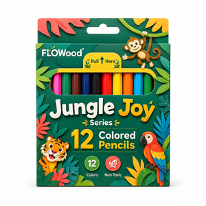 Set di 12 Matite Colorate a Base d'Olio in Confezione Bianca per Artisti, Disegno <span class=keywords><strong>e</strong></span> Forniture Artistiche - Product Image 1