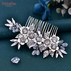 YouLaPan Accessori per <span class=keywords><strong>Acconciature</strong></span> Semplici ed <span class=keywords><strong>Eleganti</strong></span> per Donne, Fermaglio a Pettine per Abiti da <span class=keywords><strong>Sposa</strong></span> e Vestiti Nuziali HP303 - Product Image 5