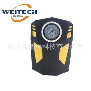 Weitech Portable Tire Inflator 12V Single Cylinder With Pressure Gauge For <b>Car</b> Motorcycle - Product Image 1