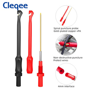 Cleqee P1033B Multimeter-Testsonden-Kabel-Kit mit 4-mm-Bananenstecker-Testleitungen für Drahts piercing - Product Image 5