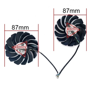 Ventilador de GPU de 87MM PLD09210S12HH 4IN 12V 0.4A para Tarjeta Gráfica <span class=keywords><strong>MSI</strong></span> GeForce GTX <span class=keywords><strong>1650</strong></span> <span class=keywords><strong>Super</strong></span> GTX 1660 1660Ti GAMING X - Product Image 2