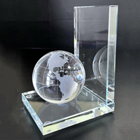 Nouveaux produits Support de livre de serre-livres en verre cristal coloré unique avec design Globe
