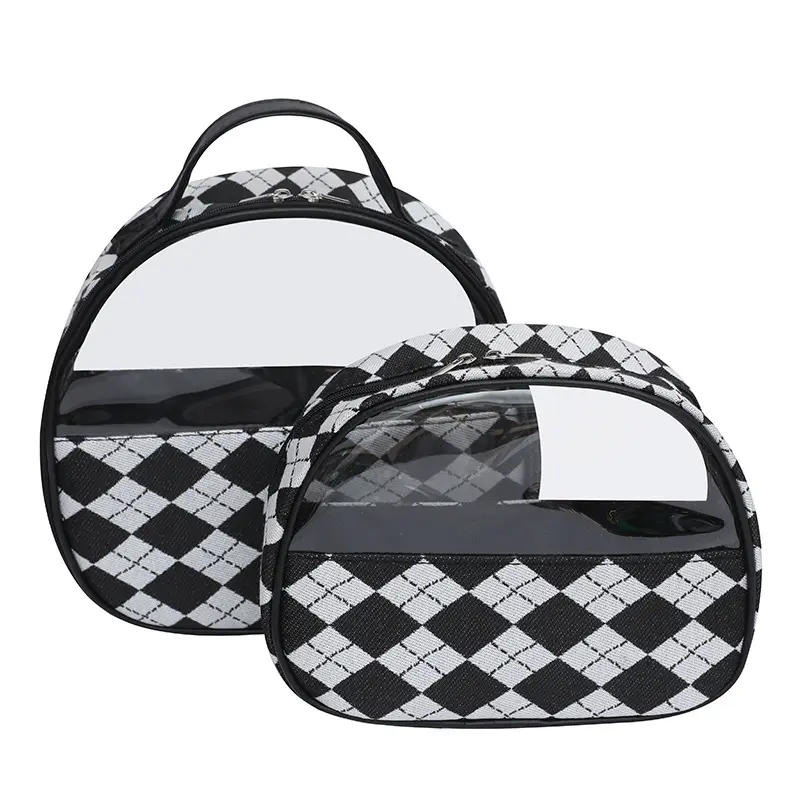 Checkered Makeup Travel Bag Cosmetic Makeup Bags for Women Cosmetic Bag Wholesale