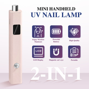 Lampe UV LED rechargeable portable à une main pour ongles, magnétique, double usage, pour le durcissement du gel et des capsules d'ongles, outil de manucure - Product Image 4