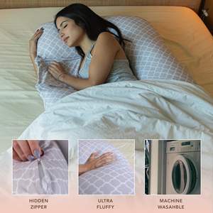 Bantal Hamil Mom Cozy Baby Nursing Pillow, Bantal Tidur Kehamilan dan Bersalin Full Body Memory Foam Bentuk H - Product Image 4