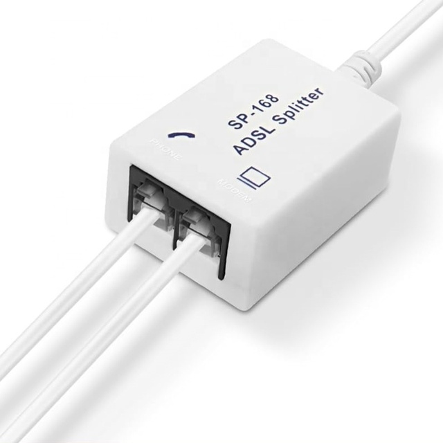 Telecom Parts HWSP 168 Adsl Splitter CPE Telephone Modem TJ45 with or Without Cord Sample Free Factory Price