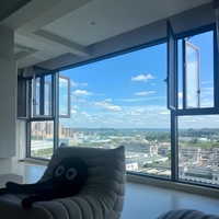 Ventana Abatible de Aluminio con Vidrio Templado, Moderna, Segura y Confiable, Aislamiento Acústico y Térmico, Perfil para Exteriores Arquitectónicos