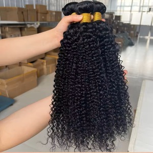 Lots <span class=keywords><strong>de</strong></span> mèches <span class=keywords><strong>de</strong></span> cheveux humains bouclés crépus avec closure, mèches brésiliennes avec closure en dentelle, extensions <span class=keywords><strong>de</strong></span> cheveux vierges <span class=keywords><strong>de</strong></span> qualité supérieure, offre spéciale - Product Image 3
