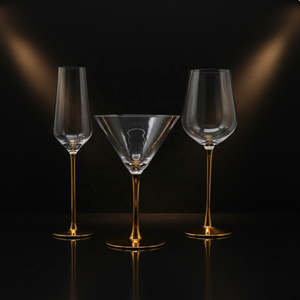 Verre à vin rouge <span class=keywords><strong>de</strong></span> luxe en cristal coloré électroplaqué or, <span class=keywords><strong>coupe</strong></span> à <span class=keywords><strong>champagne</strong></span> créative en <span class=keywords><strong>forme</strong></span> <span class=keywords><strong>de</strong></span> bougie - Product Image 1
