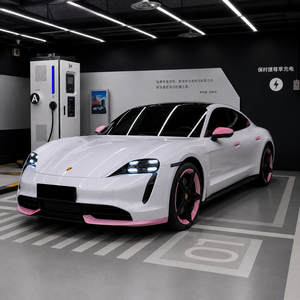 PET Vinyl <b>Wrap</b> strawberry <b>pink</b> High Gloss Anti Scratch Air Release Full Body Automotive Car <b>Wrap</b> Film Color Changing Film Roll - Product Image 2