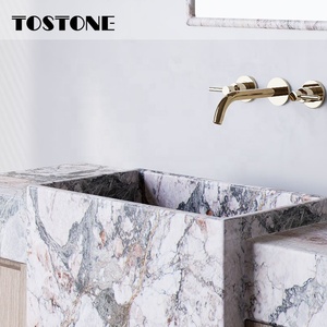 Tostone Exclusive Supply Plan de travail autoportant en marbre Rose Vernal naturel, avec choix de dalles disponible, pour projets de villas de luxe - Product Image 2