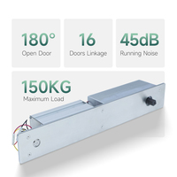 Système d'opérateurs de porte automatique Premium 90 kg pour porte pivotante avec contrôle Bluetooth via application – Idéal pour villas, centres commerciaux, maisons et résidences