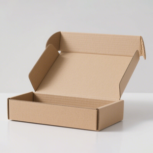 <span class=keywords><strong>Moins</strong></span> cher Logo personnalisé Kraft ondulé 3 couches boîte rigide brillant/mat stratification pour vol Express expédition mallette à bagages - Product Image 2