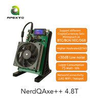 Offre Spéciale NerdMiner NerdQaxe ++ 4.8Th/s Solominer Bitcoin Miners SHA-256 Mining BTC Machine Loterie Asicminer Crypto SOLO