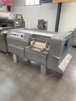 Machine à découper la viande de porc, trancheuse à viande, machine à couper la viande cuite, certifiée CE, pour viande fraîche et surgelée, machine à couper en dés