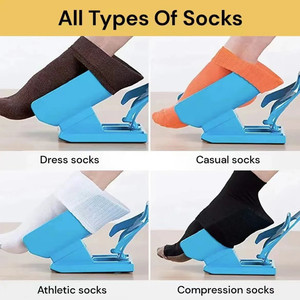 Ayuda para Ponerse Calcetines Elástica Ajustable, Ayuda para la Colocación de Calcetines, Ayuda Post-lesión para Personas Mayores y Mujeres Embarazadas - Product Image 2