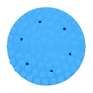 Tapis d'alimentation lente pour animaux de compagnie, rond, en silicone durable, nouveau design, avec ventouse antidérapante sur le dessus, pour aliments secs et humides - Product Image 2