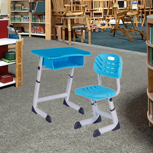 Hiện đại sinh viên duy nhất bàn với ghế nhựa thoải mái tiểu học kim loại đồ nội thất lớp học cho các trường học nhà văn phòng bệnh viện - Product Image 3