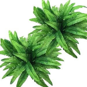 Arbustos Artificiales, Plantas de Plástico, Hierba Persa, Hojas de Helecho, Arbustos Artificiales para Bodas, Interiores, Exteriores, Hogar, Jardín, Terraza, Cocina - Product Image 1