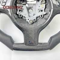 Vente en gros pour BMW M3 E46 E39 E53 330ci 325i volant en fibre de carbone fait main en cuir volant de voiture personnalisé
