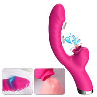 10-Gang Vibrierender Leckmassager Erotikspielzeug Dildo für Frauen Paare Klitoris G-Punkt Stimulation Vibrator
