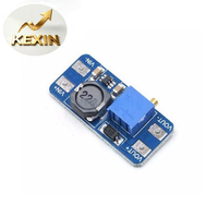 MT3608 2A Boost Board DC-DC Modul Daya yang Dapat Disesuaikan Input Tegangan Lebar 2/24V Meningkatkan hingga 5/9/12/28V
