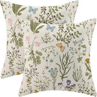 Housse de coussin carrée à fermeture éclair invisible pour canapé, taille personnalisée