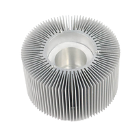 Radiateur en aluminium à conductivité thermique élevée pour lampe LED ronde, usiné CNC avec services de découpe, pliage et poinçonnage