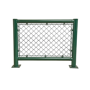 Valla de Eslabones de Acero Mori, Malla 50x50, Acero de Bajo Contenido de Carbono, Valla para Patio de Recreo, Recubrimiento Verde Oscuro - Product Image 1