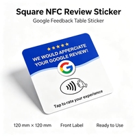 Carte de commentaires NFC : Tappez ou scannez pour noter Google avec un avis cinq étoiles dans les restaurants, cafés, hôtels, commerces de détail et comptoirs