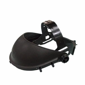 Protector Facial Personal Industrial PARKSON SAFETY Premium de Taiwán, Anti-Impactos, Transparente, PP Sin Recubrimiento, Visera Protectora Negra, CE EN166 ANSI - Product Image 1