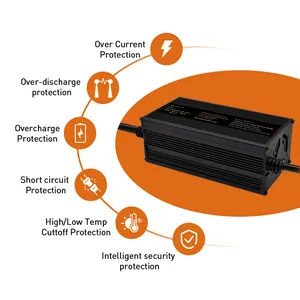 72V 5A 6A 충전기 납산 골프 카트 배터리 충전기 전기 오토바이 24V 48V 리튬 리튬 이온 배터리 충전기