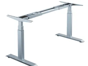 Fabriek Direct Hoge Kwaliteit Ergonomische Dual Motoren Werkstation Stand Up Hoogte Verstelbaar Elektrisch Bureau