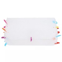 Matériaux de broderie en gros pour loisirs créatifs, feuilles de toile en maille plastique pour sacs à main, accessoires de sac DIY