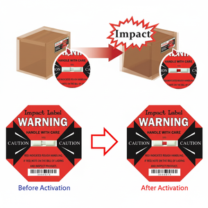Étiquette de surveillance des expéditions logistiques - Indicateurs de chocs et d'impact par WAN-YO - Product Image 1