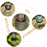 Kit de serpentin de chauffage en acier inoxydable pour bain à remous, spa extérieur et barbecue, compatible chauffage au bois