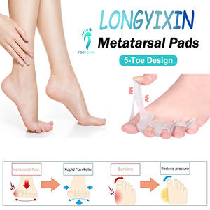 Séparateurs d'orteils en gel pour usage quotidien, 4 séparateurs d'orteils en silicone, <span class=keywords><strong>protection</strong></span> contre les ampoules - Product Image 4