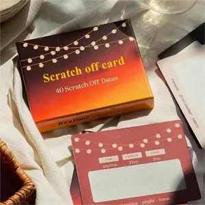 Cartão personalizado de aventura noturna para namoro com impressão OVO para marcação