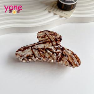 नई एसीटेट तेंदुए बाल पंजा क्लिप चोटी बिग पंजा बाल क्लिप महिलाओं - Product Image 4