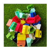 100 pièces Mini paniers de rangement pliables pour bureau d'étudiant, boîtes de rangement en plastique pour rubans et fournitures de bureau