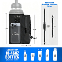 Porte-bouteille d'eau magnétique avec bandoulière, sacoche magnétique pour accessoires de sport