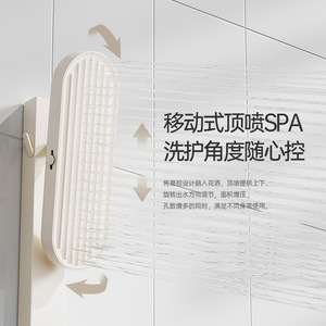 Italienisches Titan-Wandmontiertes Duschset mit Höhenverstellbarem Kopfbrausekopf - Product Image 2